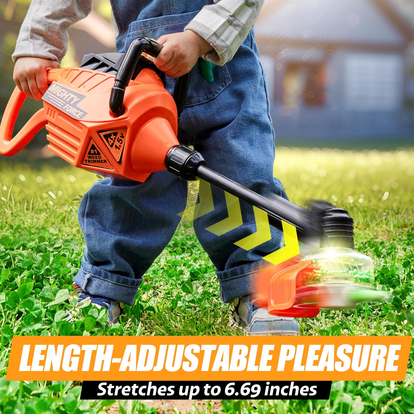 Toddler Weed Trimmer: Electronic Modern Play Tool Designed for Little Hands Gardening Toy with Lights and Sounds, Easter Basket Stuffers, Birthday Party Favors, Birthday Gifts for Kids Age 3 4 5+