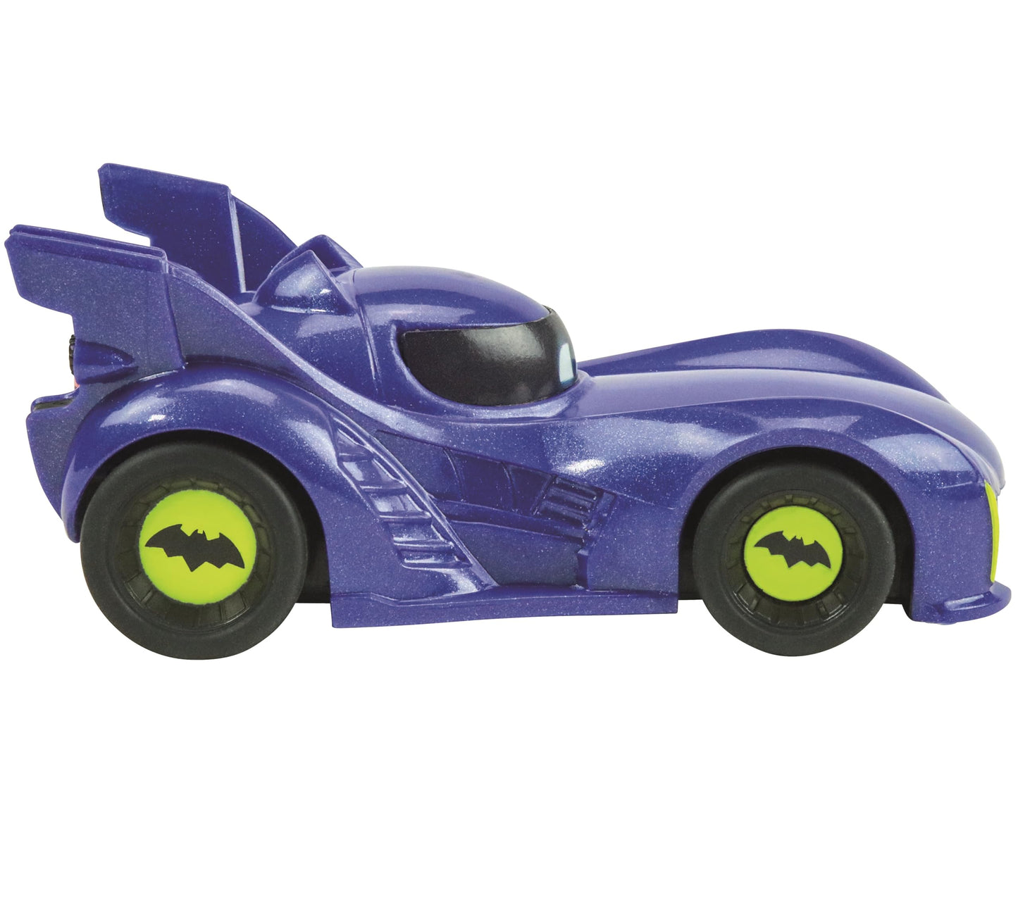 Carrera First Batwheels - Time for Action Slot Car Race Track with Spinners - Includes Bam and Redbird Cars - Battery-Powered Beginner Racing Set for Kids Ages 3 Years and Up
