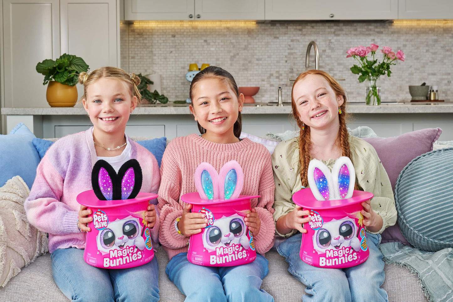 Pets Alive Magic Bunnies (Sootie) by ZURU Electronic Plush Unboxing Surprise Interactive Magic Toy