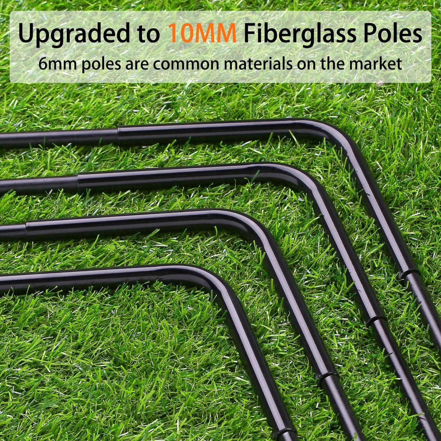Soccer Goal with Carry Bag, 10MM Strengthen Pole & Nets Arched Design, Kids Soccer Goals for Backyard Set 5' x 3.1' Portable Pop Up Soccer Nets for Toddler, Adults, Youth Games, Sports, Play, Gifts