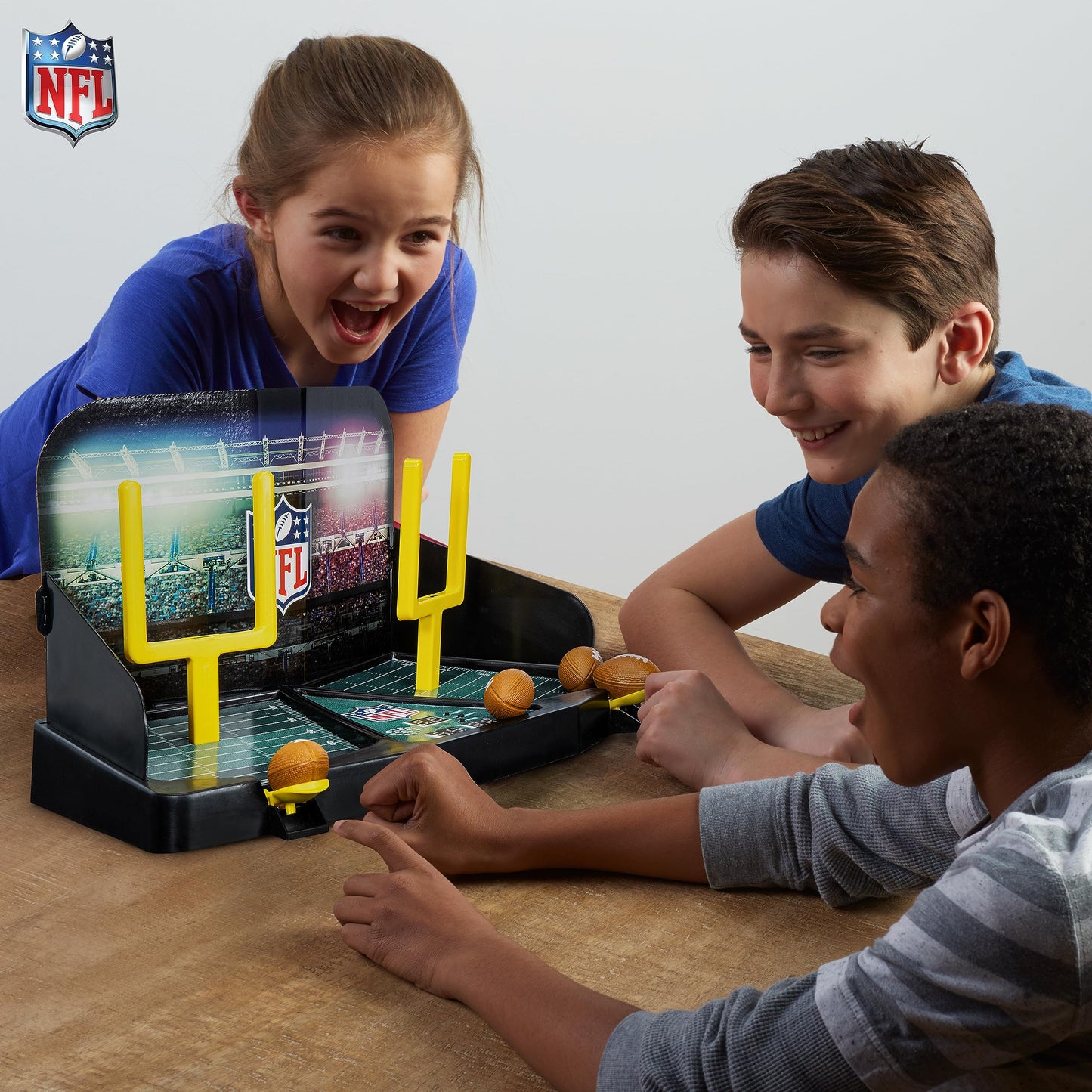 Franklin Sports Mini Football Field Goal Tabletop Game - Flying Field Goal Mini Football for Kids + Adults - Fun Indoor Sports Table Game for All Ages - Tabletop Toy