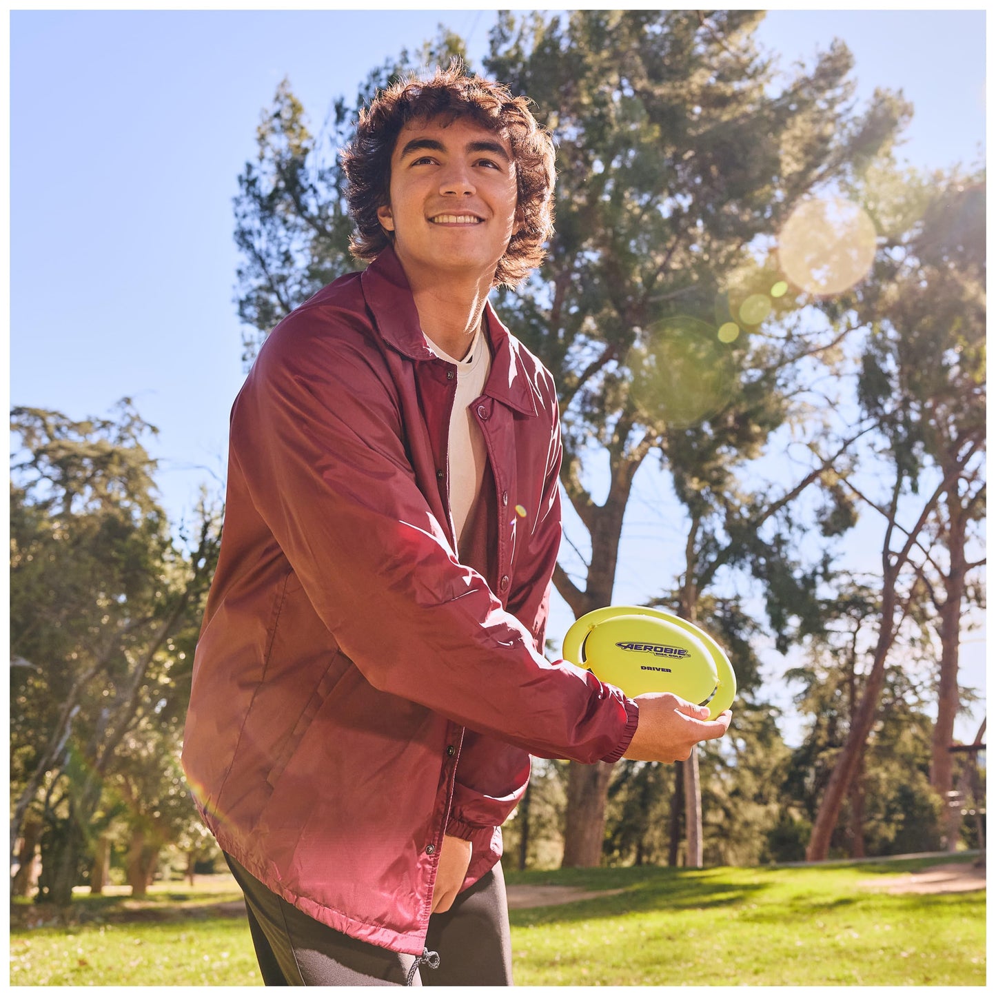 Aerobie Disc Golf Set of 3 Flying Discs, Frisbee Discs for Kids Parties and Backyard Games, Starter Disc Golf Accessories, Teen Boys Gift Ideas, Kids Toys for Ages 5 & Up