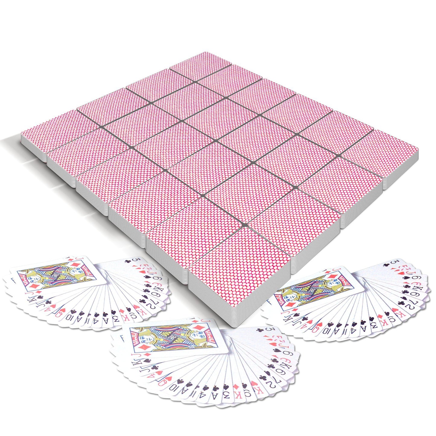Gamie Pack of 20 Mini Playing Cards - Poker Mini Card Deck - Miniature 1.5 Inch Card Set - Small Casino Game Cards for Kids, and Adults - Great Novelty Gift, Party Favor for Boys and Girls