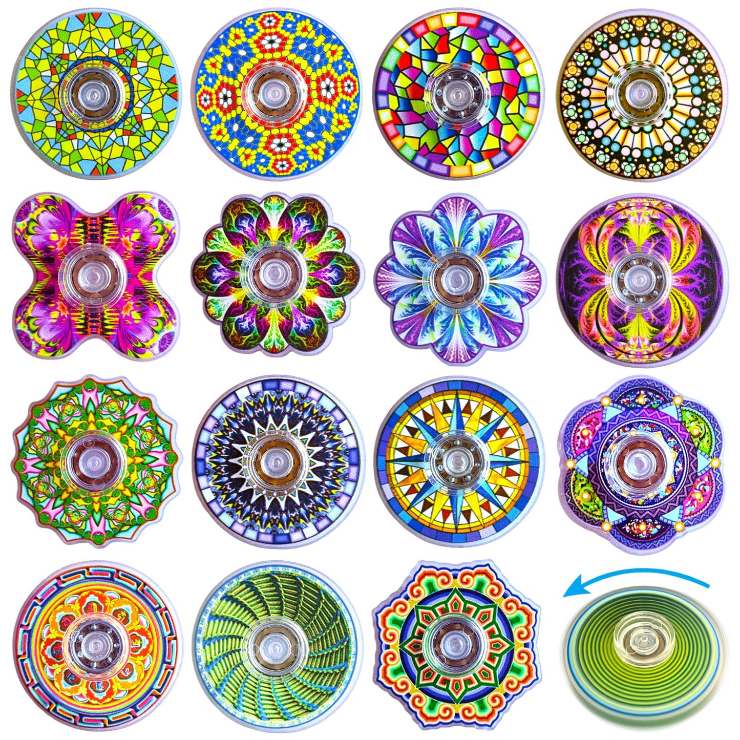 30 Pack Mini Fidget Spinner Toys Bulk,Party Favors Supplies Goodie Bag Stuffers Gifts for Kids Boys Girls Adults Anxiety ADHD Stress Relief,Carnival Treasure Box Sensory Toys Classroom Prizes