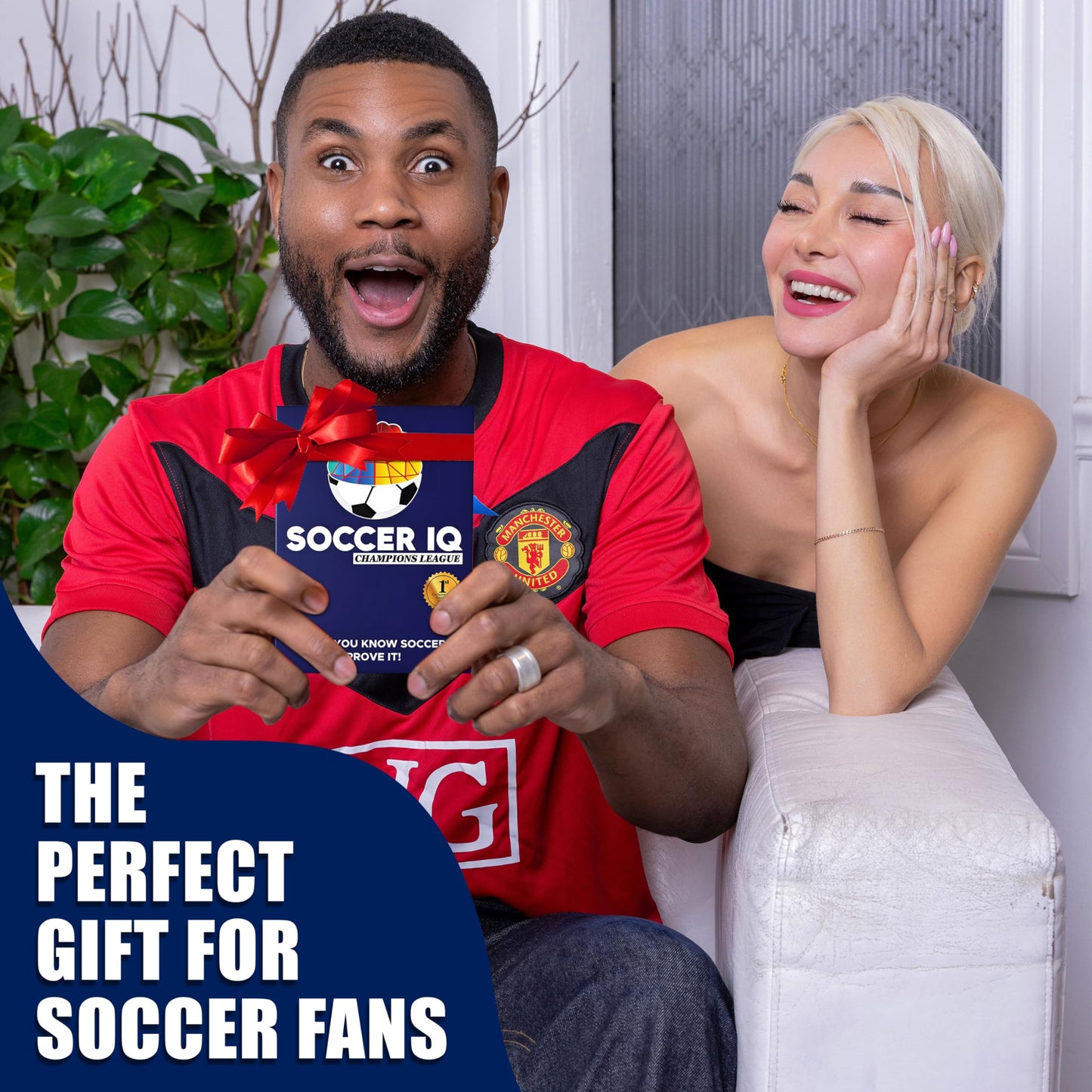 SOCCER IQ Soccer Trivia Card Game Champions League Version – 150 Soccer Trivia Questions, Best Soccer Gifts for Boys | Soccer Games for Kids and Adults | Champions League Soccer Cards | Soccer Gift